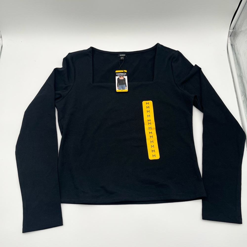Express Black Long Sleeve Women's Tee